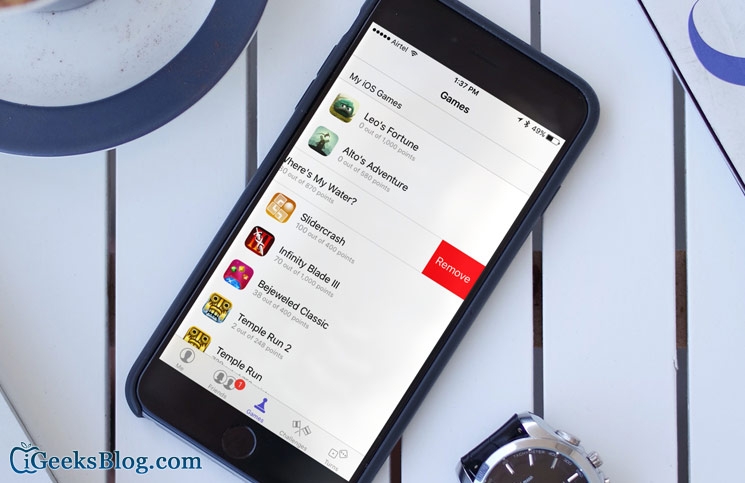 Xóa trò chơi từ Game Center để chơi lại từ đầu (Ảnh 1) Xóa trò chơi từ Game Center để chơi lại từ đầu (Ảnh 1)