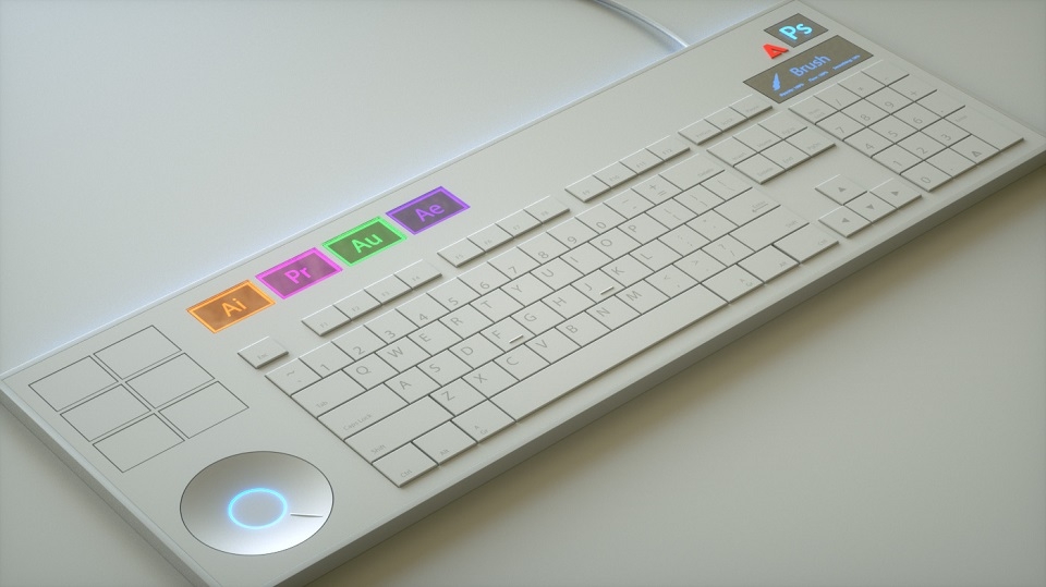 Concept bàn phím Adobe Keyboard cực đẹp cho designer! (Ảnh 1)