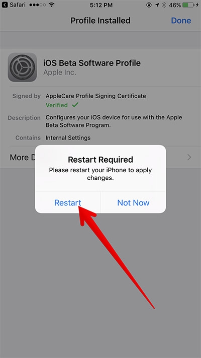Hướng dẫn nhanh cập nhật iOS 11.2 beta 2 an toàn (Ảnh 5)
