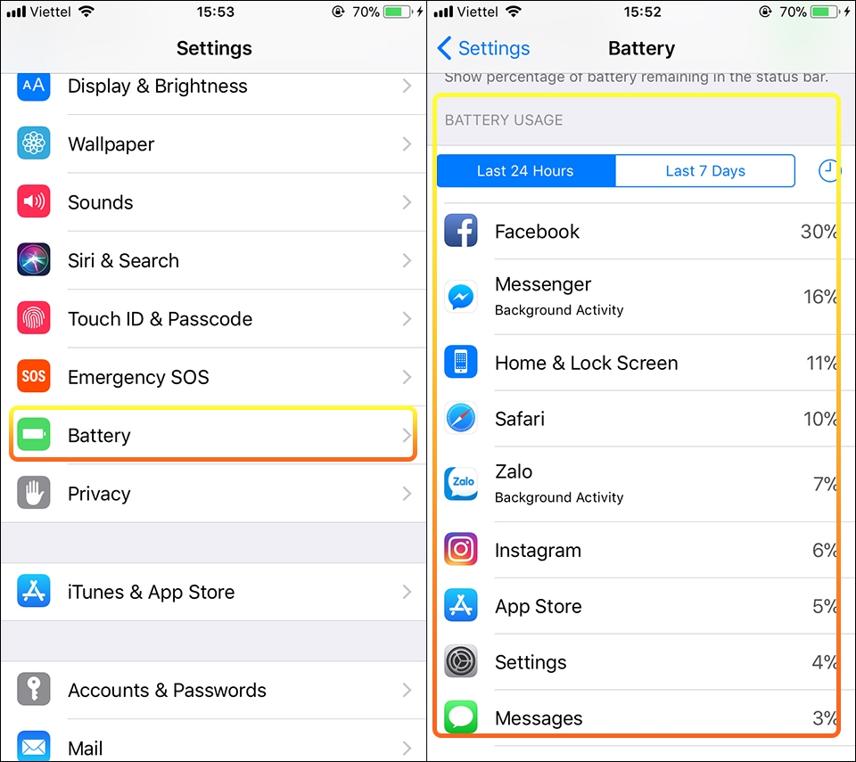 Khắc phục vấn đề hao pin trên iOS 11.2 beta (Ảnh 3) Khắc phục vấn đề hao pin trên iOS 11.2 beta (Ảnh 3)
