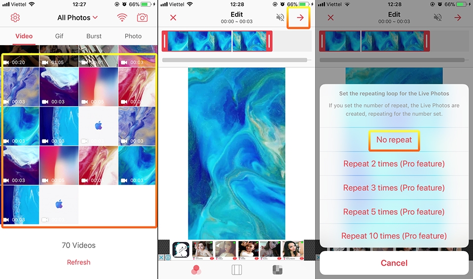 Đưa 8 hình nền động trên iPhone X lên các iPhone khác (Ảnh 4)