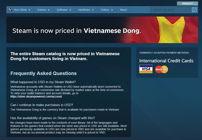 Steam chính thức hỗ trợ tiền Việt - Game thủ vui mừng (Ảnh 1)