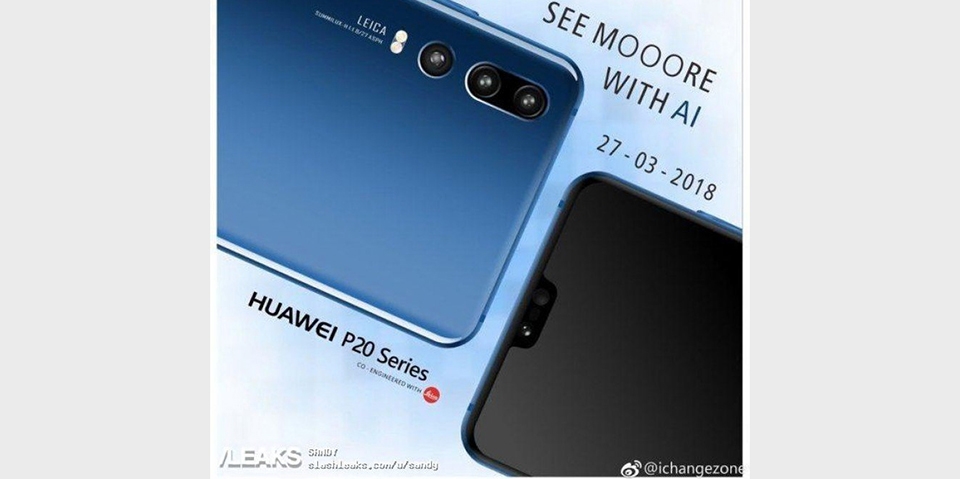 Lộ diện mặt lưng Huawei P20 có tới