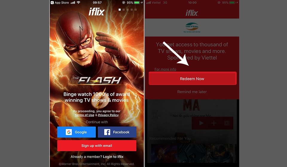Hướng dẫn nhận 6 tháng xem phim bản quyền trên iFlix (Ảnh 2) Hướng dẫn nhận 6 tháng xem phim bản quyền trên iFlix (Ảnh 2)