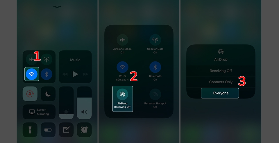 Hướng dẫn sử dụng tính năng AirDrop trên iOS 11 (Ảnh 2) Cách bật AirDrop để chia sẻ dữ liệu trên iPhone nhanh chóng, dễ dàng!
