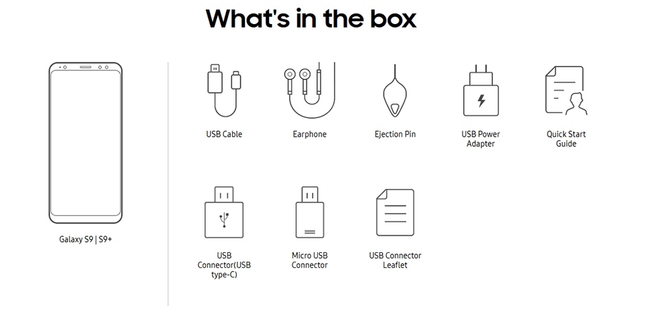 Khám phá phụ kiện trong Galaxy S9 và Galaxy S9 Plus! (Ảnh 2)