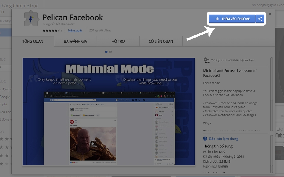 Tối giản giao diện và tắt quảng cáo trên Facebook (Ảnh 2) Tối giản giao diện và tắt quảng cáo trên Facebook (Ảnh 2)
