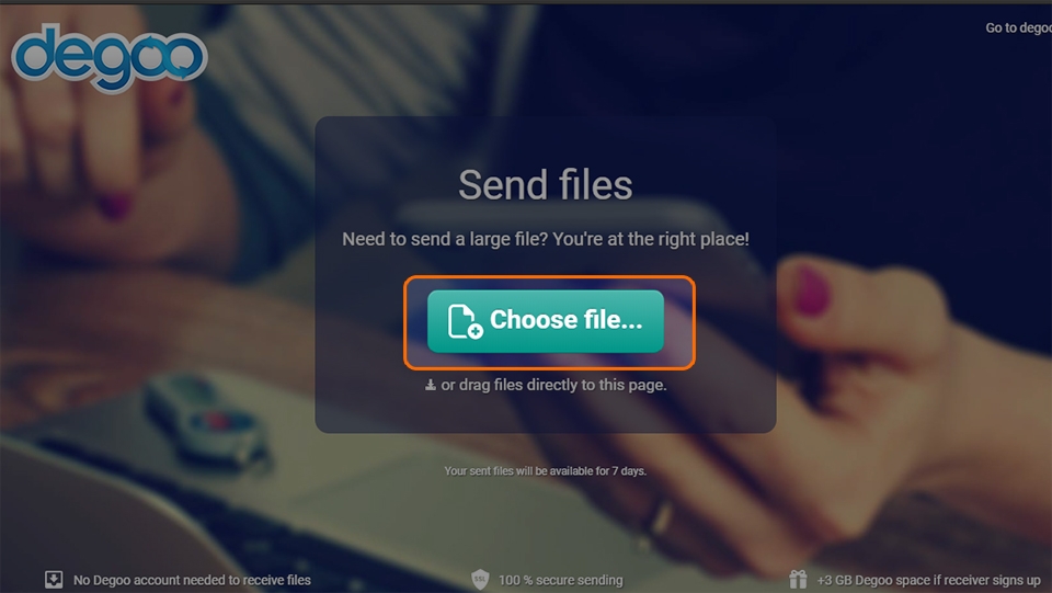 Chia sẻ dữ liệu dung lượng lớn tự hủy trên Degoo (Ảnh 3)