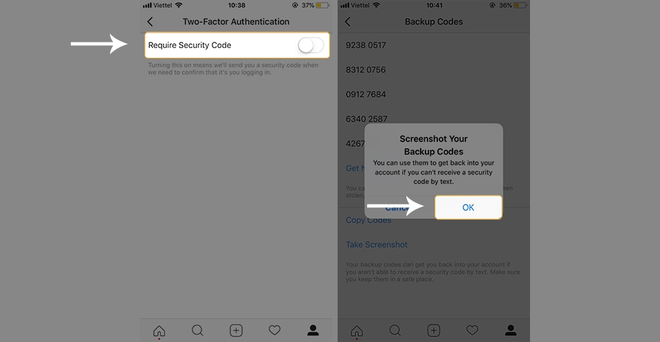 Hướng dẫn bật xác thực hai yếu tố trên Instagram (Ảnh 4) Hướng dẫn bật xác thực hai yếu tố trên Instagram (Ảnh 4)