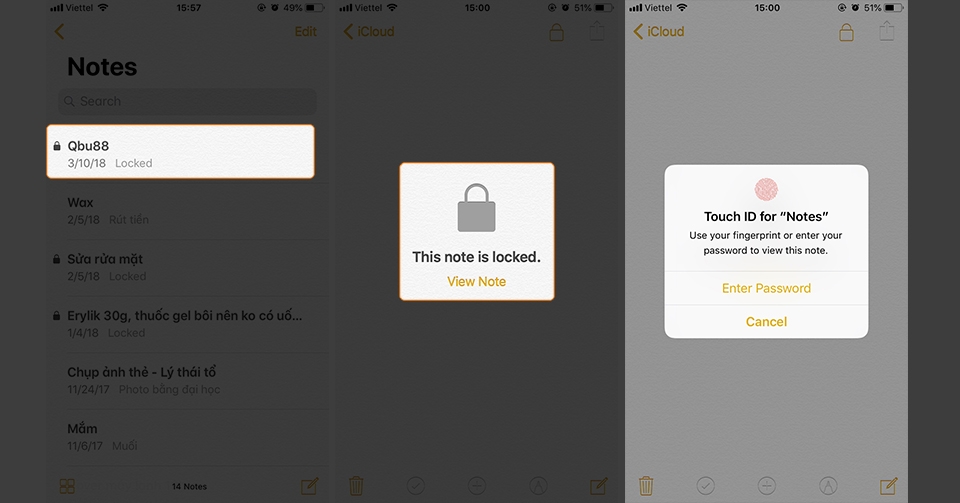 Hướng dẫn đặt mật khẩu ghi chú Notes trên iPhone (Ảnh 5)