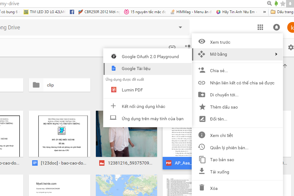 Thủ thuật chuyển đổi file PDF bằng Google Docs