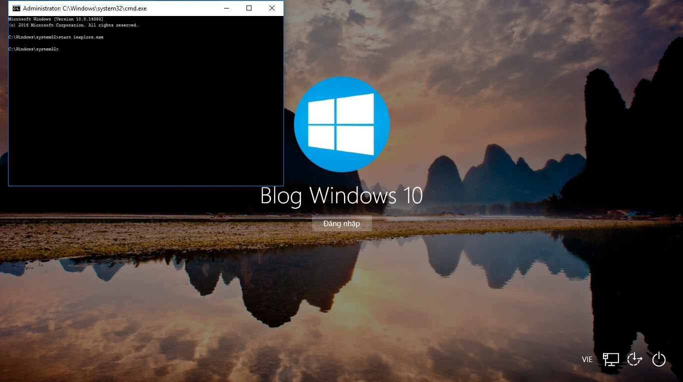 Cách sử dụng command prompt tại màn hình đăng nhập. Cách sử dụng command prompt tại màn hình đăng nhập.