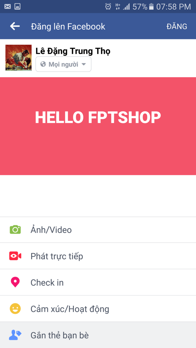 Cách tạo slideshow và đăng tin Facebook nhiều màu sắc