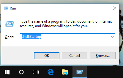 Thiết lập ứng dụng tự khởi động trong Windows 10.