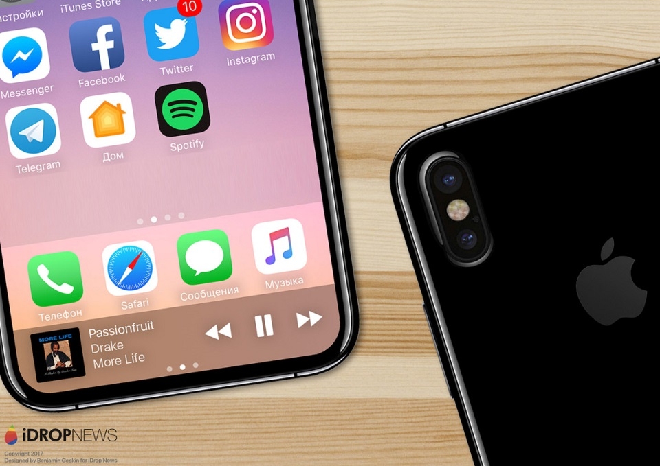 Lộ thiết kế iPhone 8 – Camera kép, dùng thép không gỉ Lộ thiết kế iPhone 8 – Camera kép, dùng thép không gỉ