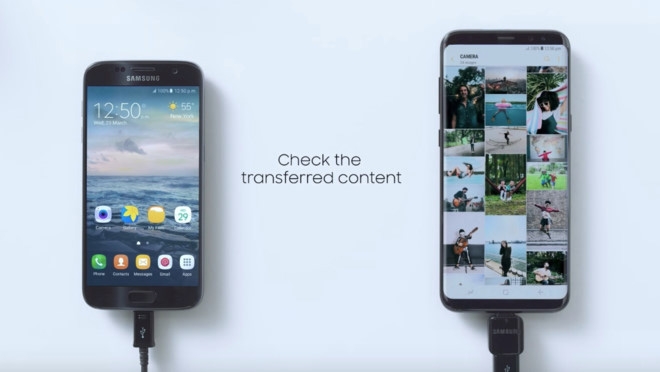 Tính năng mới trên Galaxy S8, chuyển nhanh dữ liệu