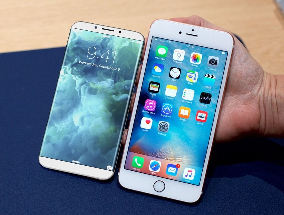 Màn hình iPhone 8 sẽ có kiểu dáng cong 2 cạnh.