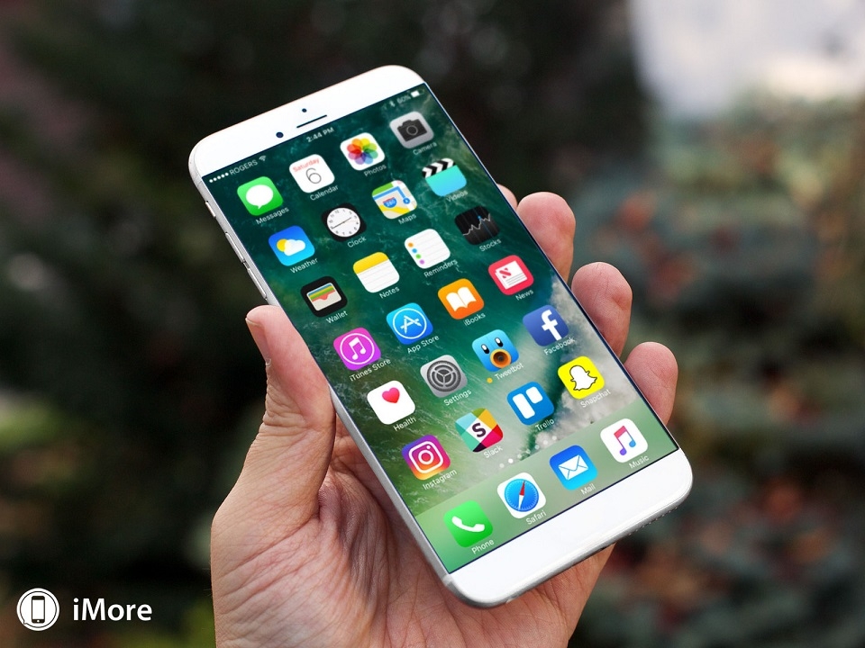 Màn hình iPhone 8 sẽ có kiểu dáng cong 2 cạnh.