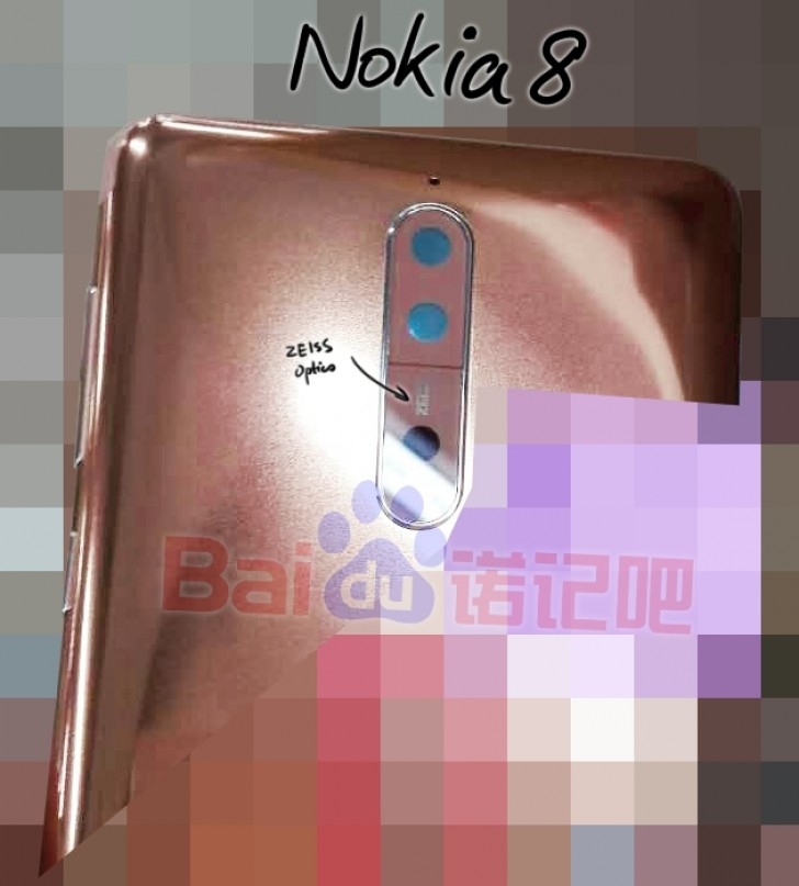 Xuất hiện Nokia 8 màu đồng với ống kính camera kép
