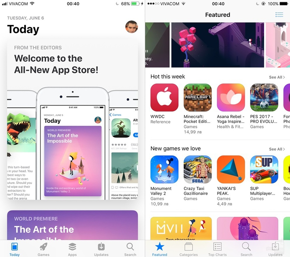 So sánh nhanh HDH iOS 11 (Beta) với iOS 10