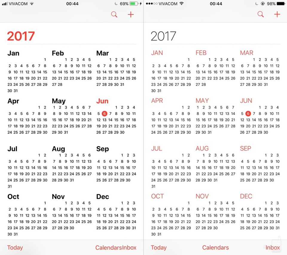 So sánh nhanh HDH iOS 11 (Beta) với iOS 10