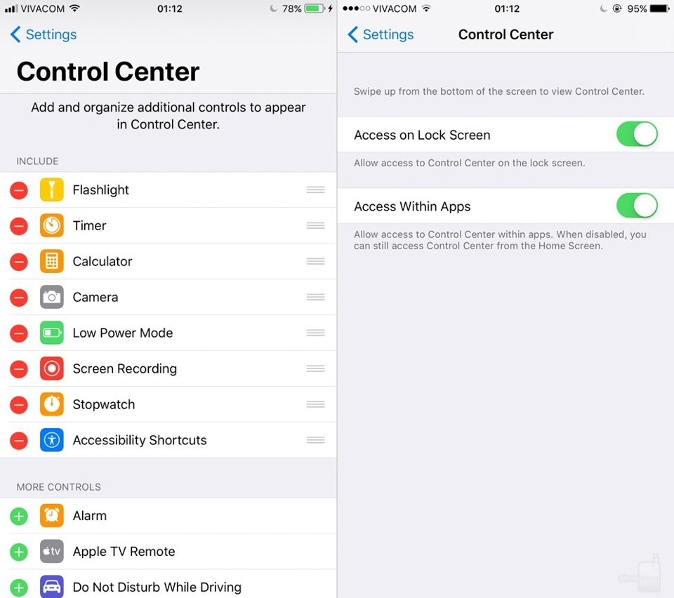So sánh nhanh HDH iOS 11 (Beta) với iOS 10