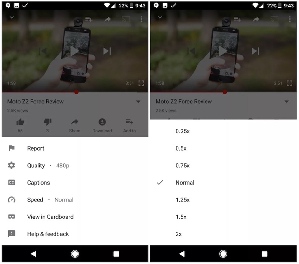 Một tính năng hữu ích sắp được đưa lên Youtube trên smartphone