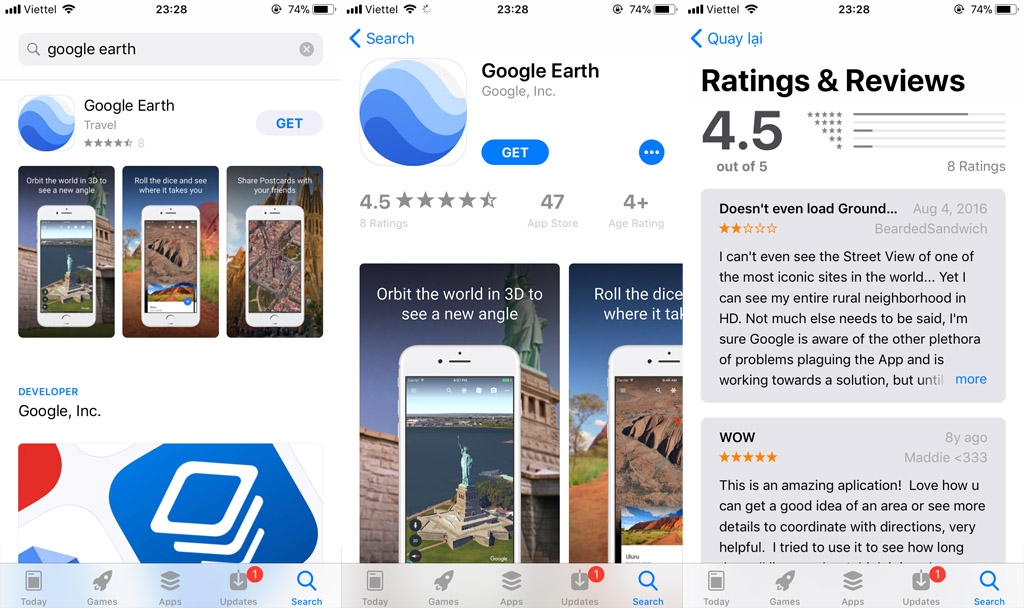 Google Earth trên iOS nhận bản cập nhật lớn với nhiều tính năng mới