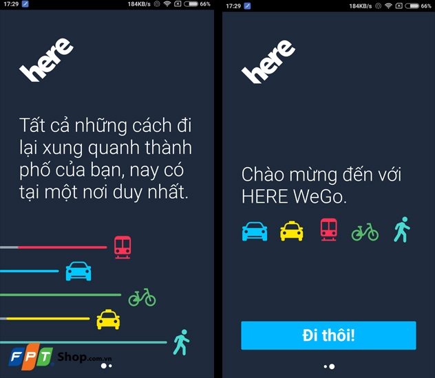 Ứng dụng bản đồ HERE nâng cấp, đổi tên thành HERE WeGo