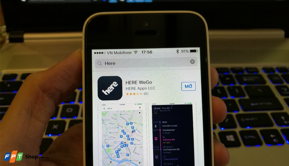Ứng dụng bản đồ HERE nâng cấp, đổi tên thành HERE WeGo