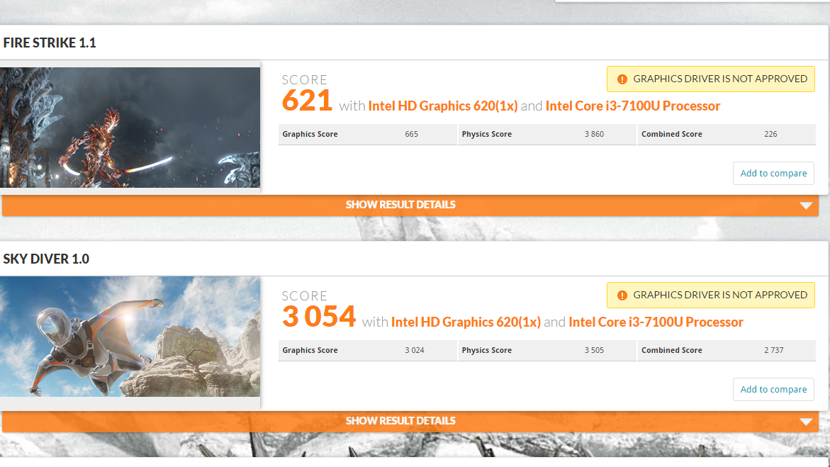 Asus Vivobook S510 - 3D Mark