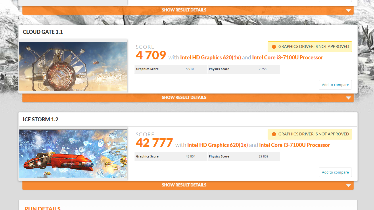 Asus Vivobook S510 - 3D Mark