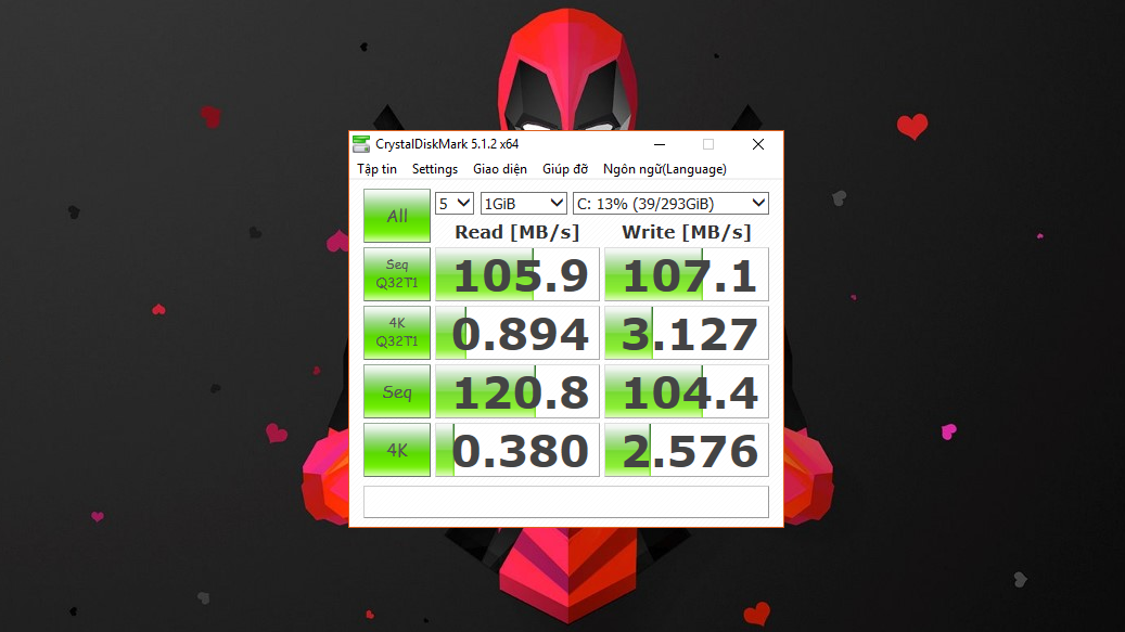 Asus Vivobook S510 - CrystalDisk Mark