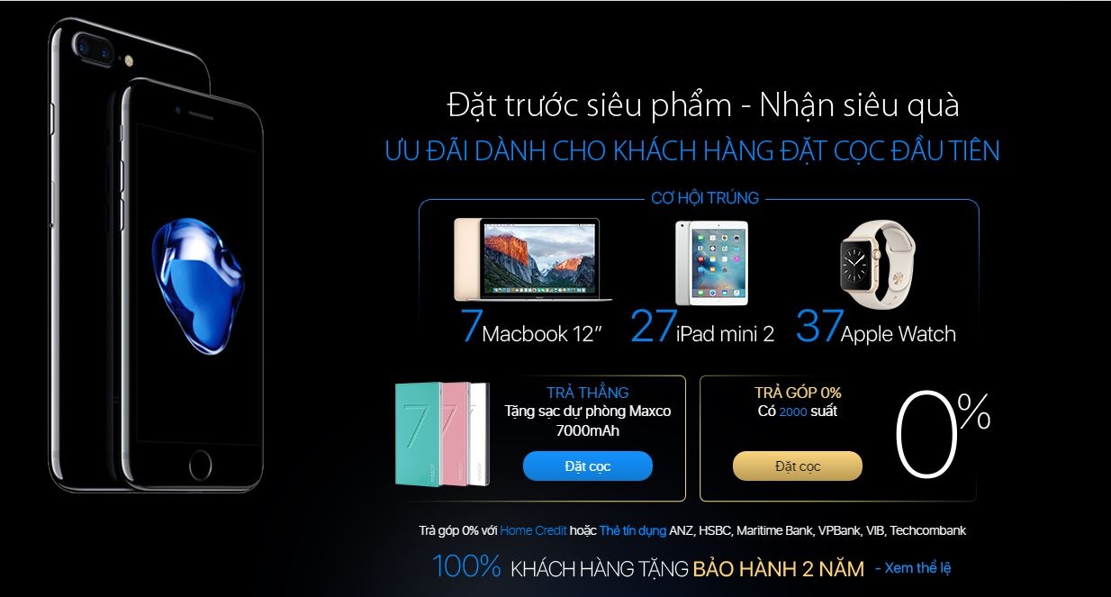Ảnh nền bài viết mở bán iPhone 7