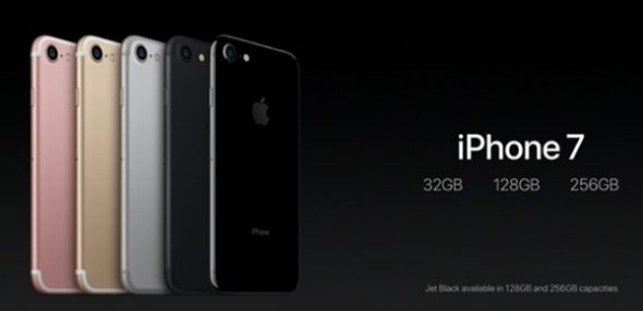 Các phiên bản bộ nhớ iPhone 7