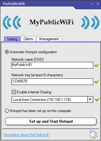 Phần mềm MyPublicWifi Phần mềm MyPublicWifi