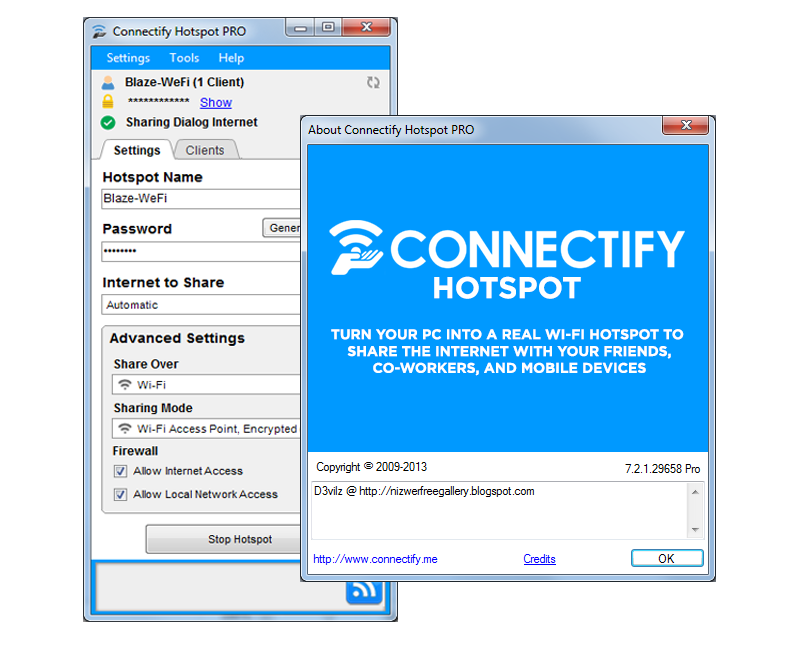 Phần mềm Connectify Hotspot Phần mềm Connectify Hotspot