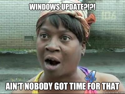 Biếm họa Windows Update