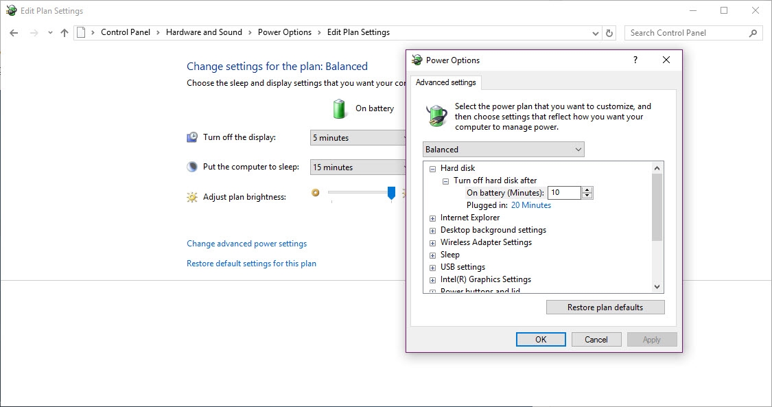 Change Battery Mode