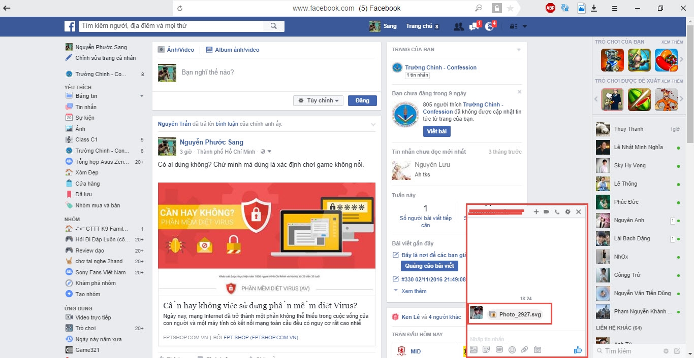 Virus trên giao diện Desktop