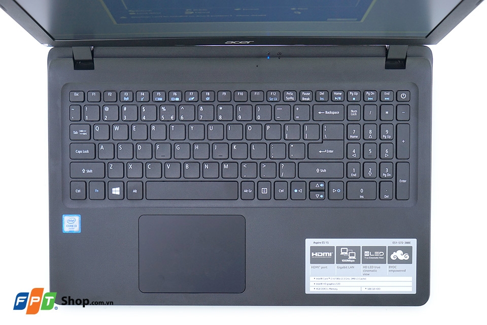 Bàn phím và Touchpad trên Acer ES1