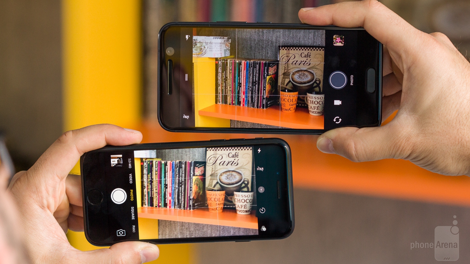 iPhone 7 vs HTC 10 giao dien