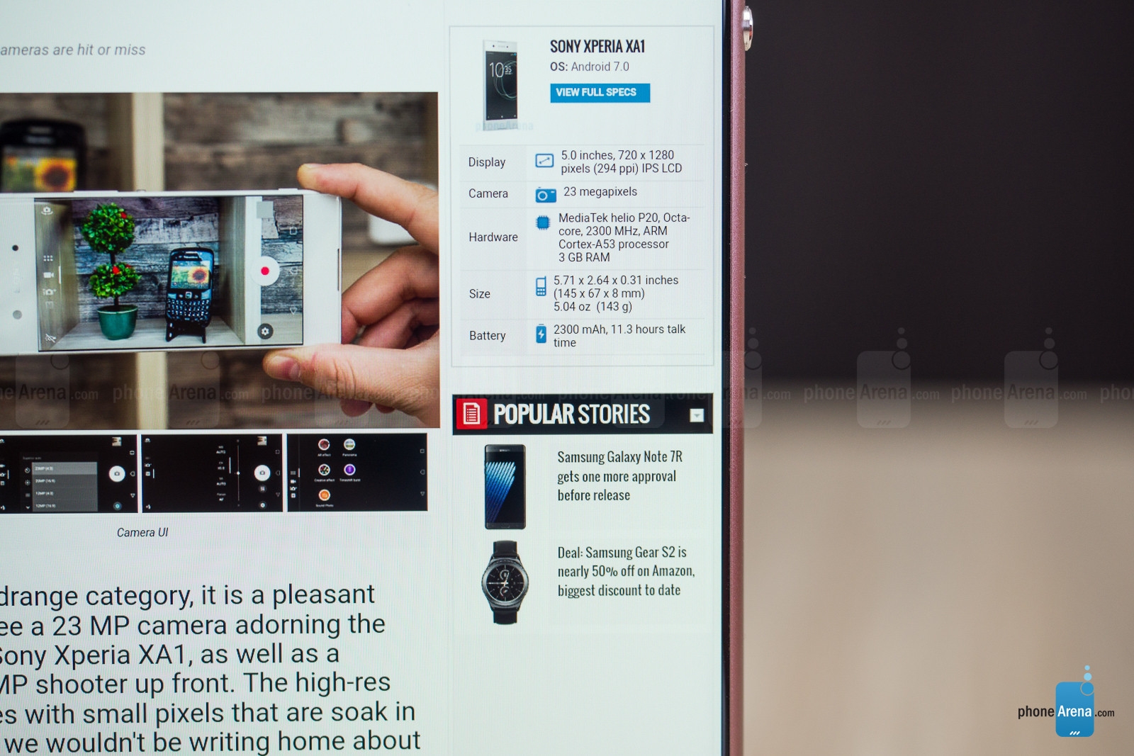 trên tay Sony Xperia XA1 Ultra