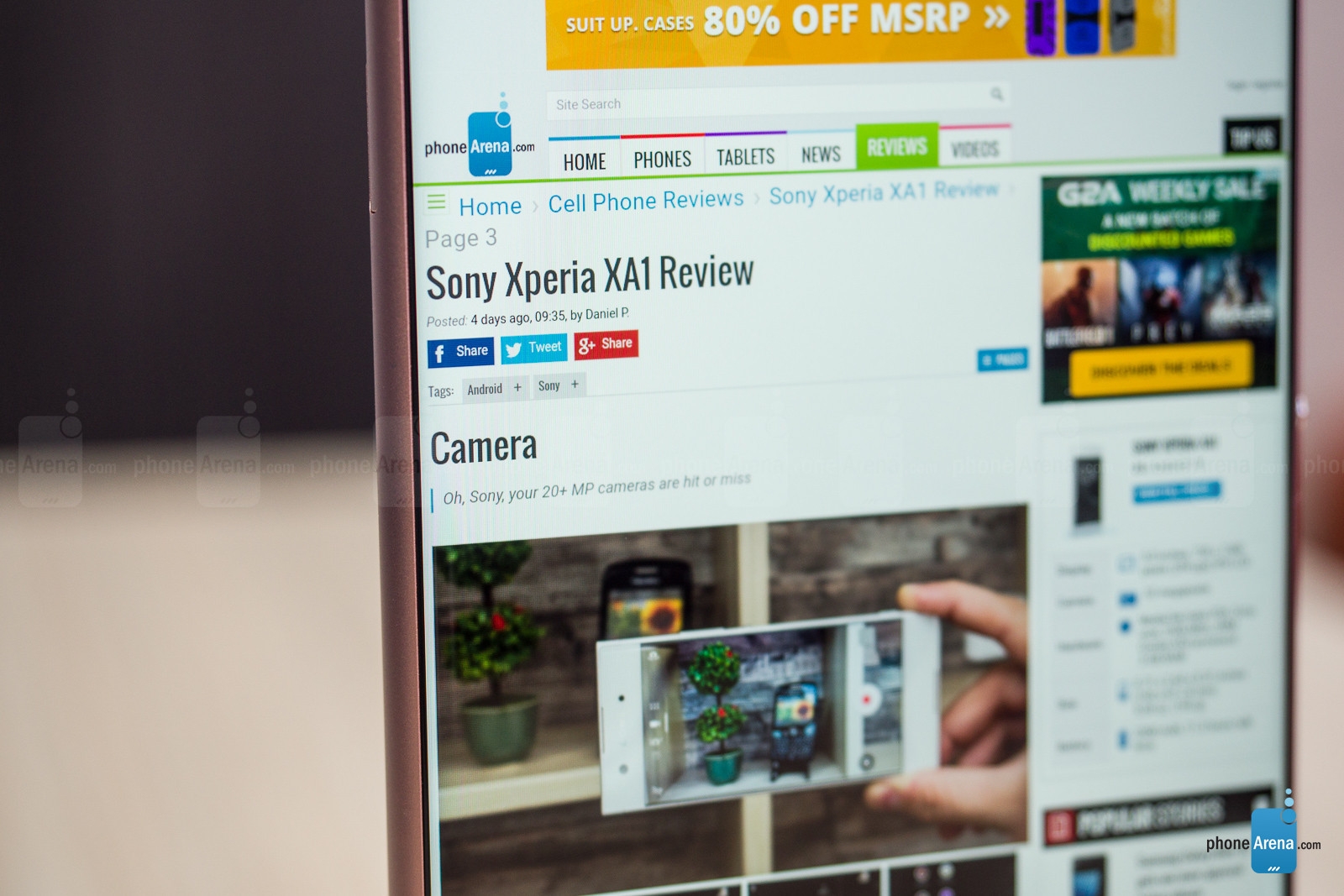 trên tay Sony Xperia XA1 Ultra