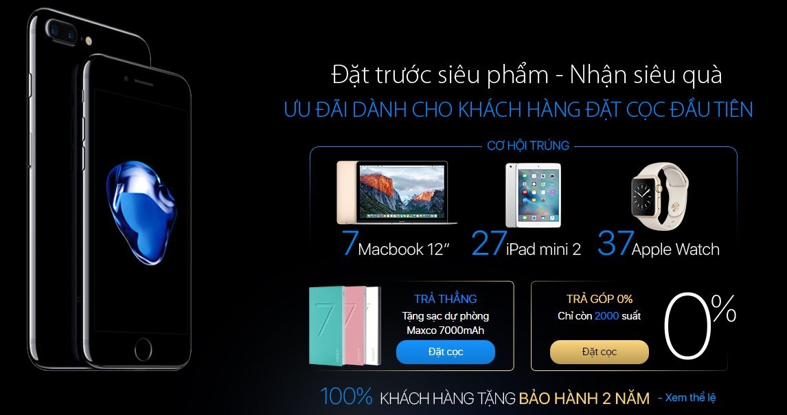 đặt trước iPhone 7