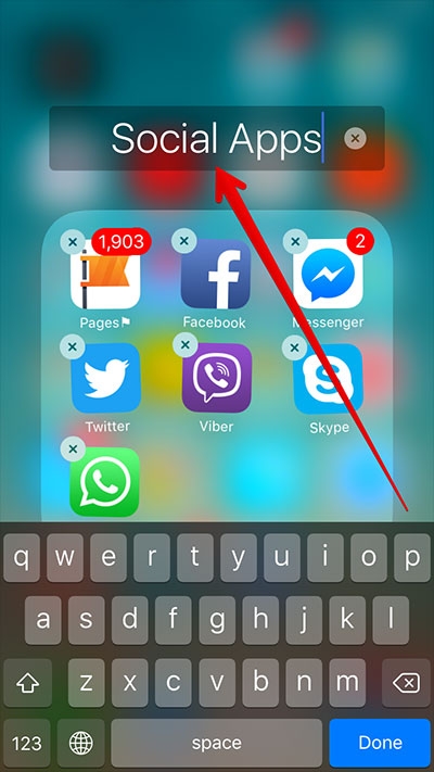 doi ten thu muc 3D touch tren iOS 10 beta