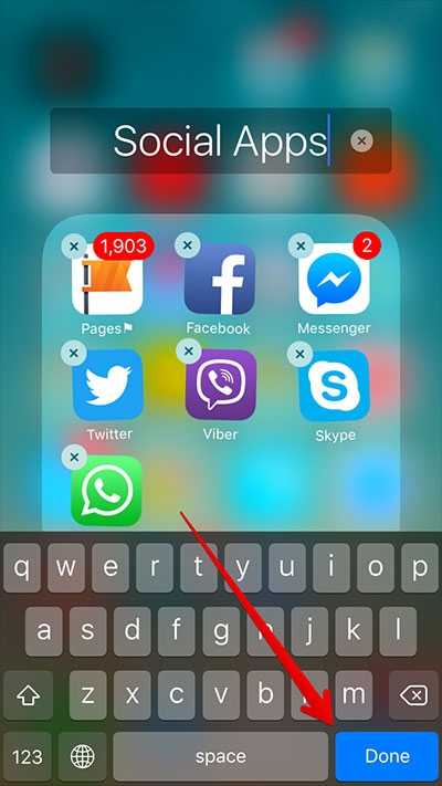 doi ten thu muc 3D touch tren iOS 10 beta