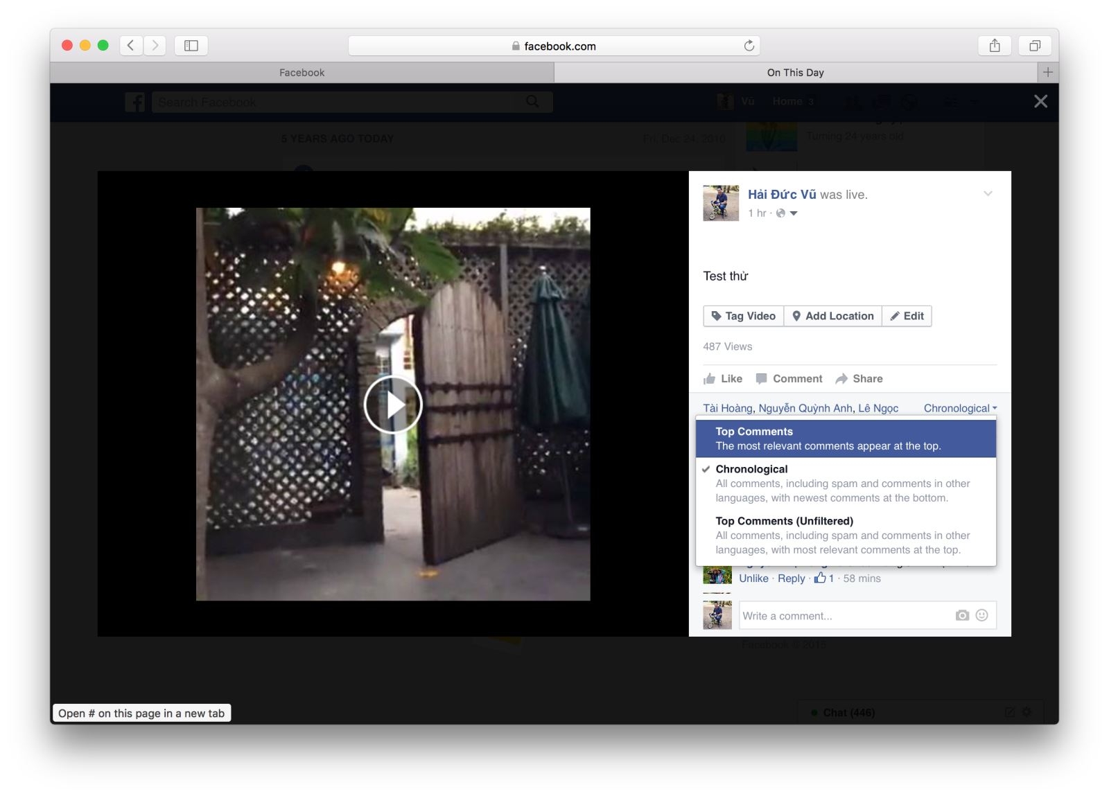facebook live