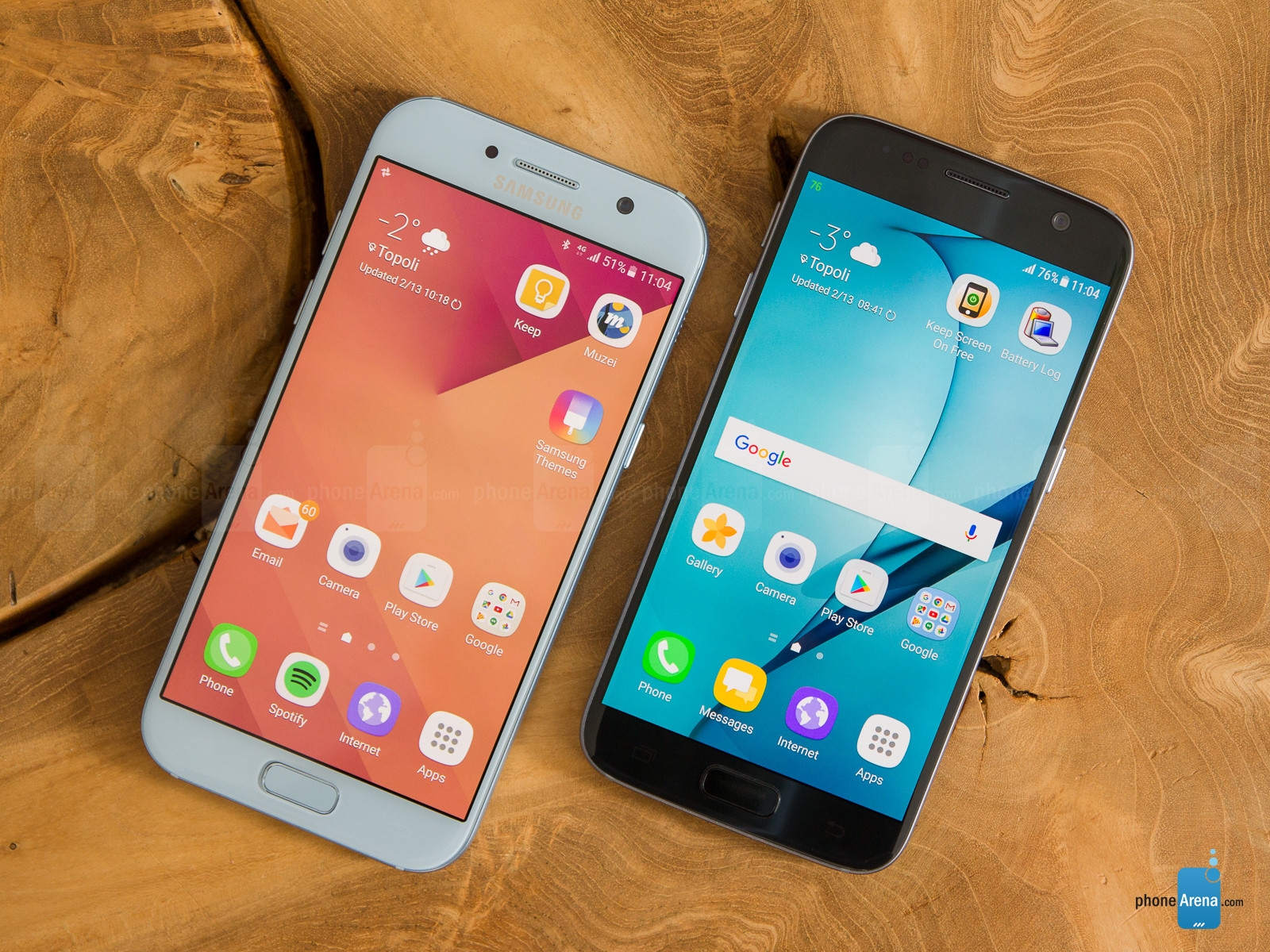 Samsung Galaxy A5 2017 vs Samsung Galaxy S7