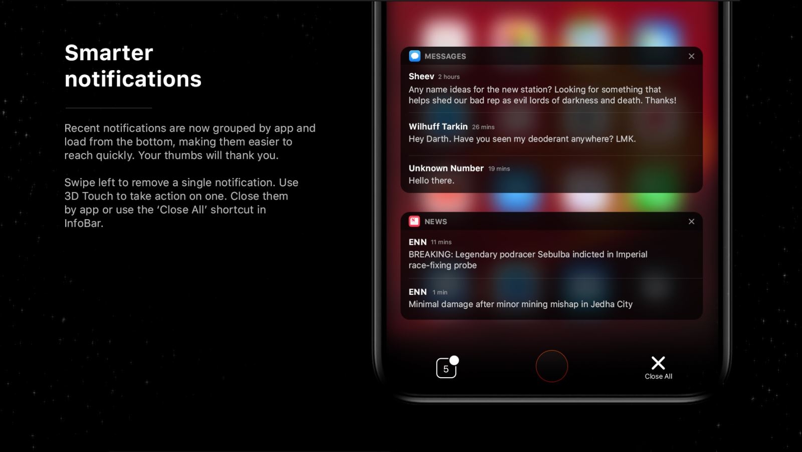 iOS Dark Mode iPhone 8